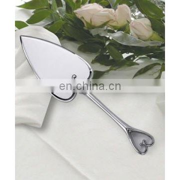 Heart Design Chrome Cake Server