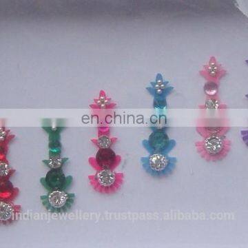 Temporary body art, sticker bindis manufacturer, fashion bindi exporter
