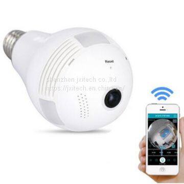 HD 1080P 2MP WIFI Bulb IP Camera 360 Degree Panoramic H.264 Infrared Indoor Motion Detection Security Camera