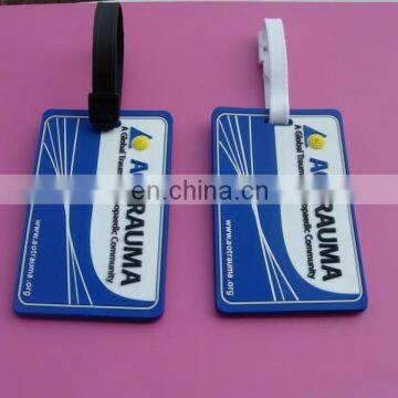 customized ariplane gift pvc luggage tag with engraved logo