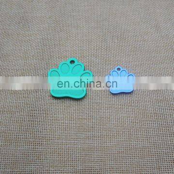 paw shape personalized pet collar id tag for promotion