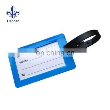 2017 New Hot Product Custom PVC Luggage Tag for passport holder