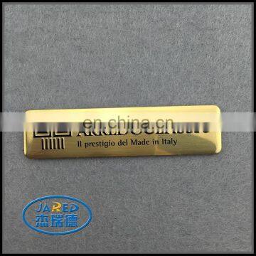 Hot Sale Fashion Promotional Brushed Craft Printing Logo Metal Aluminum Label