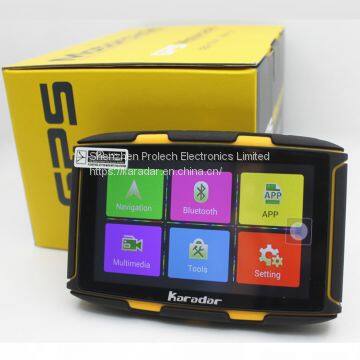 Snowmobile Gps Waterproof Gps Navigator IPX7 8G Memory