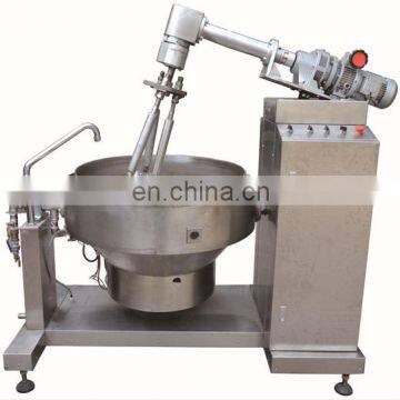 Competitive price industrial peanut butter grinding machine automatic ignition gas heating tiltable jacket cooking kettle