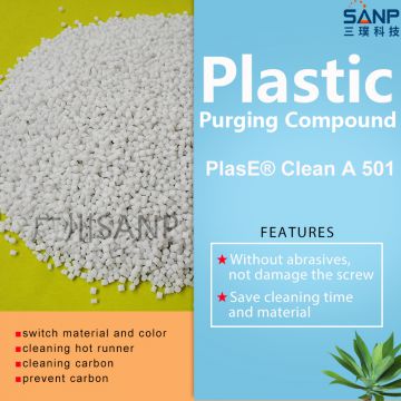 SANP purging compound for extrusion machine HDPE color change and carbon cleaning