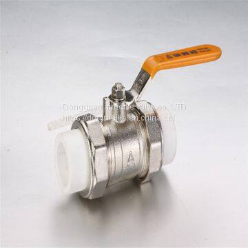 Double-head Live Connection Ball Valve PP-R ISO228/1 Thread