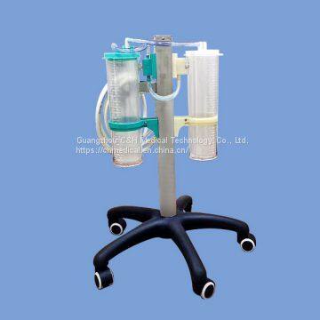 Surgery Operating Theater Using Medical Vauum Suction Regulator Trolley Set With 2 / 4 / 8 Liter Suction Liquid Collecting Jars photo-2