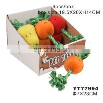 Indestructible Durable Pet Plush Dog Toy Fruit photo-5