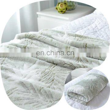 Cheap Blanket 100% Polyester 3D Printed Coral Fleece Blanket photo-3