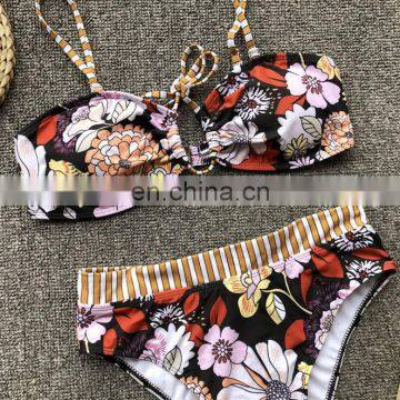 Bikini 2019 Women Split BikiniS Speed Selling Sexy Bandage Print Swimsuit Swim Suit Swimwear Women