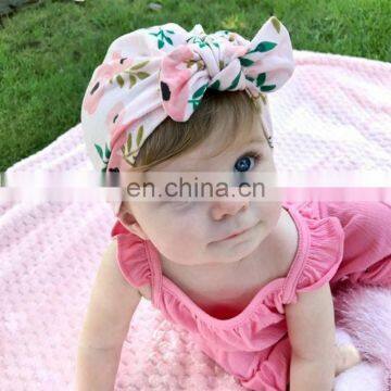 Newborn Hats Baby Soft Cotton Sun Hat Floral Bowknot Cap Toddler Turban Photo Props Indian Flower Cap Infant Hair Bands photo-2