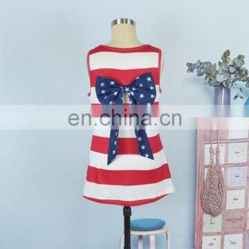 Family Outfits Summer Mom And Me Matching American Flag Print Sleeveless Vest T Shirt Tops (this Link for Girls,1-12years) photo-6