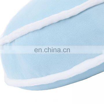 High Quality Light Blue Round Plush Decoration Cushion Round Cake Stuffed Chair Pad Car Seat Cushion photo-6
