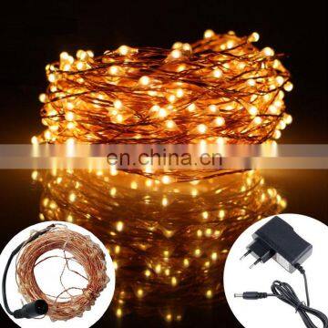 DC12V copper wire fairy lights with US /EU / UK Plug for Christmas wedding decoration