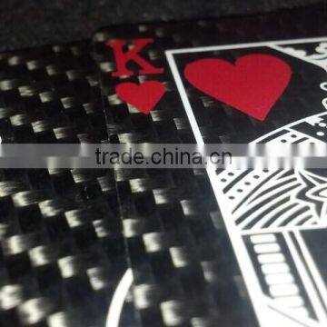 Hot Sale Promotional Funny Carbon Fiber Standard 52-card Deck