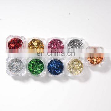 Nail Art Colorful Foil Powder Firework Mirror Effect Powder Nail color mirror foil powder