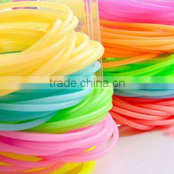 Silicone Bracelet Woman Wristband Hand Mosquito Repellent Neon Luminous Elastic Hair Band Quality Choice photo-2