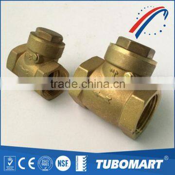 Made in China full brass adjustable check valve with rubber flap