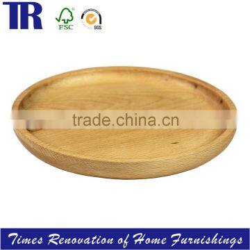 Beech Round Tray,Food Tray Plate, Fruit Tray Plate