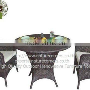 Outdoor Rattan Dining Table and Chair