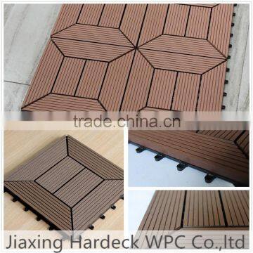 Popular WPC DIY Decking Flooring 300*300mm