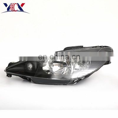 R 087276 L 087275 Car (crystal black) front head lamp Auto Parts (crystal black) front head lights for peugeot 206