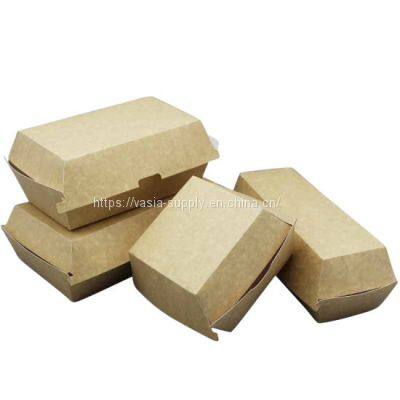 Eco friendly lunch box paper pulp clamshell box cardboard containers