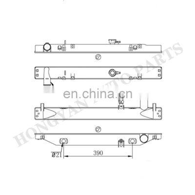 radiator coolant auto plastic parts for car parts accessories with radiator plastic tanks