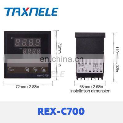 Digital PID REX-C700 Temperature Controller + SSR Relay 40A + K Thermocouple + Heat Sink ,PID Controller Thermostat SSR Output photo-3