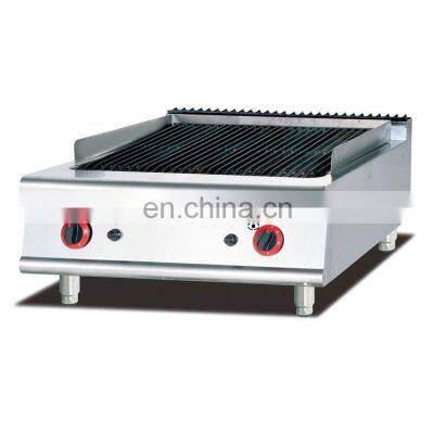 Counter Top Stainless Steel Electric Lava Rock Grill for Restaurant BBQ photo-2