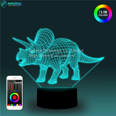 Dinosaur 3D LED Light Smart APP Control 3D LED Lamp