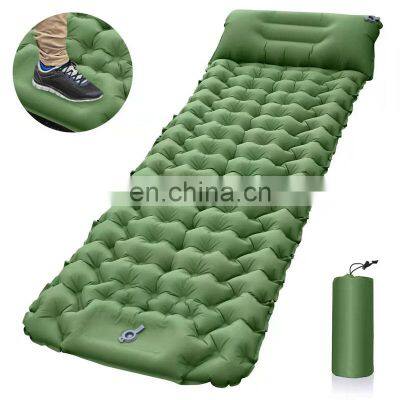 Personalized Outdoor Sleeping Nylon Dirt Free Foldable Bed Floor Inflatable Camping Mat