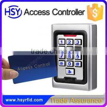 HSY-S216 Metal material waterproof standalone access control keypad single door rfid reader