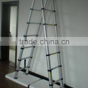 Aluminium telescopic ladder with joint (NEW DESIGN)