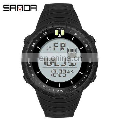 Sanda 6071 Outdoor Sports Watches  Digital Male Chronograph Water Resistant Clock Watch Men