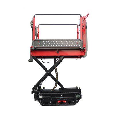 garden crawler type remote control Electric Scissor Lift work platform