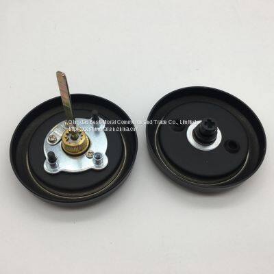 Black Color Hidden Round Shaped Sliding Door Lock photo-5