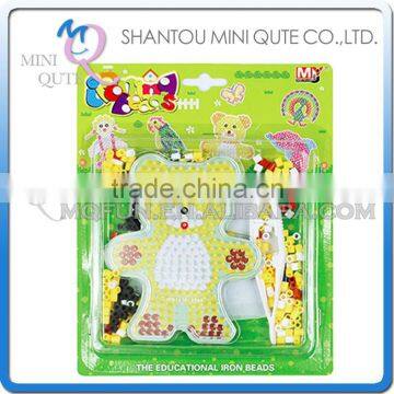 Mini Qute Kawaii DIY Ironing Hama Perler Beans 3D Jigsaw Bear model building block kid educational toy (Accept OEM) NO.AT13C3