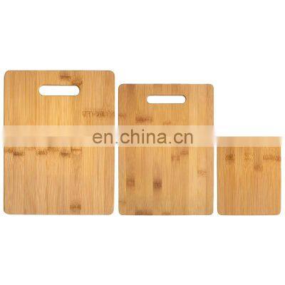 Customized Eco Friendly Multifunction Organic Bamboo Cutting Board Set Of 3