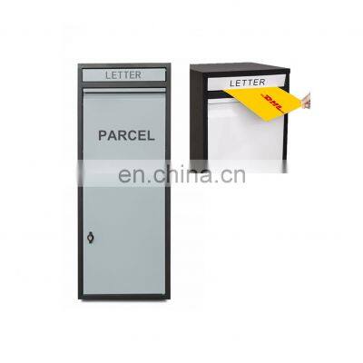 Outdoor Home Package Stainless Steel Metal Large Smart Parcel Delivery Drop Post Mail Letter Box