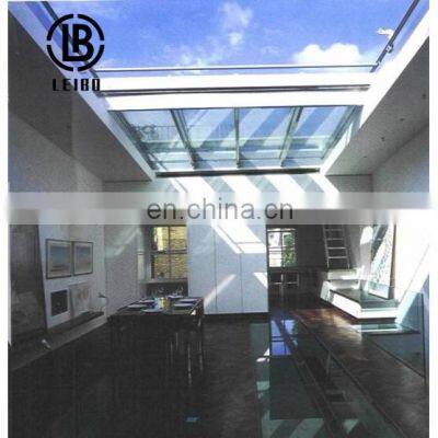 New Modern Rain Proof Polycarbonate Skylight Roofing Roof Skylight Tempered Glass Bi Folding Sliding Swning Window Skylight photo-3