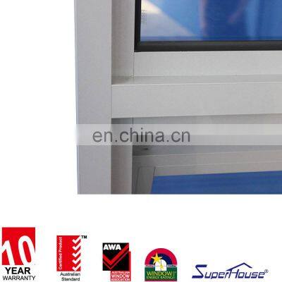 Superhouse Crank Chain Winder Aluminum Glass Awning Window With Fireproof Screen photo-5