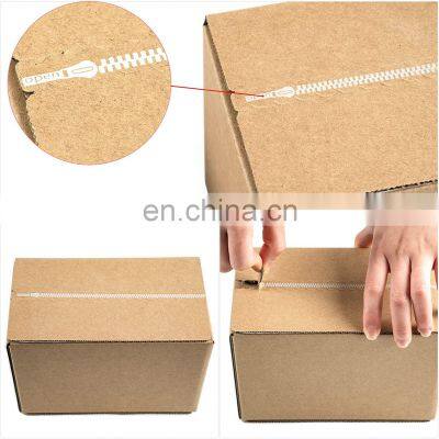 Custom Printed Logo Sturdy Storage Box Foldable Packaging Corrugated Carton Custom Closing Self Stick Zipper Mailer Shipping Box photo-2