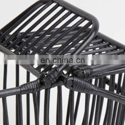 Пиковое качество пикниковая корзина из плетеного ротанга с двумя крышками и ручкой Оптовый поставщик photo-3