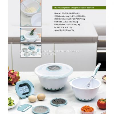 MC-002 / Vegetable Chopper and Salad Bowl Set