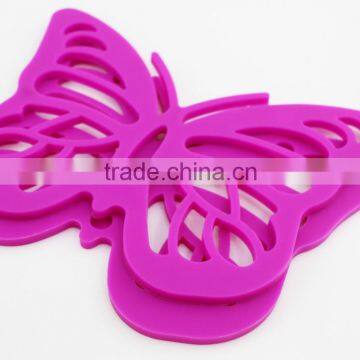 Lovely Butterfly shaped red trivet