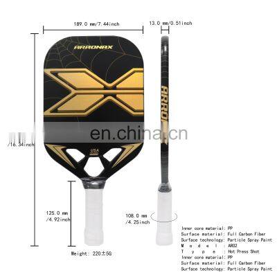 Top Quality Customized  Usapa Approved Pickleball paddle Full Carbon Fiber Pickleball Paddle