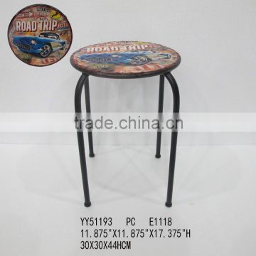 vintage metal bar stools, metal round shape chair for home