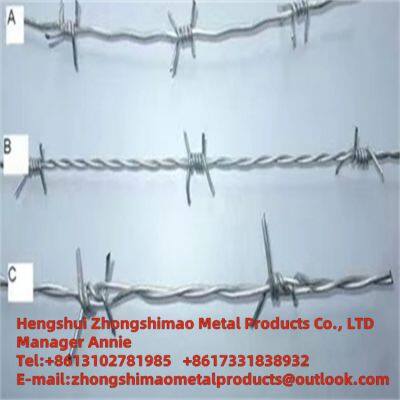 PVC coated barbed wire